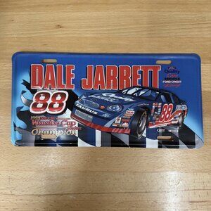 1999 DALE JARRETT #88 Ford Quality Care Metal License Plate Action Sports Images